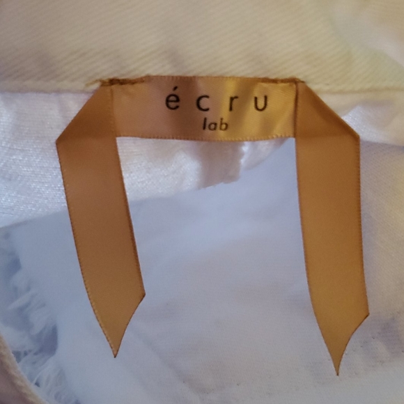 Ecru Lab Lace Up Distressed Shorts Size Small - Picture 11 of 11